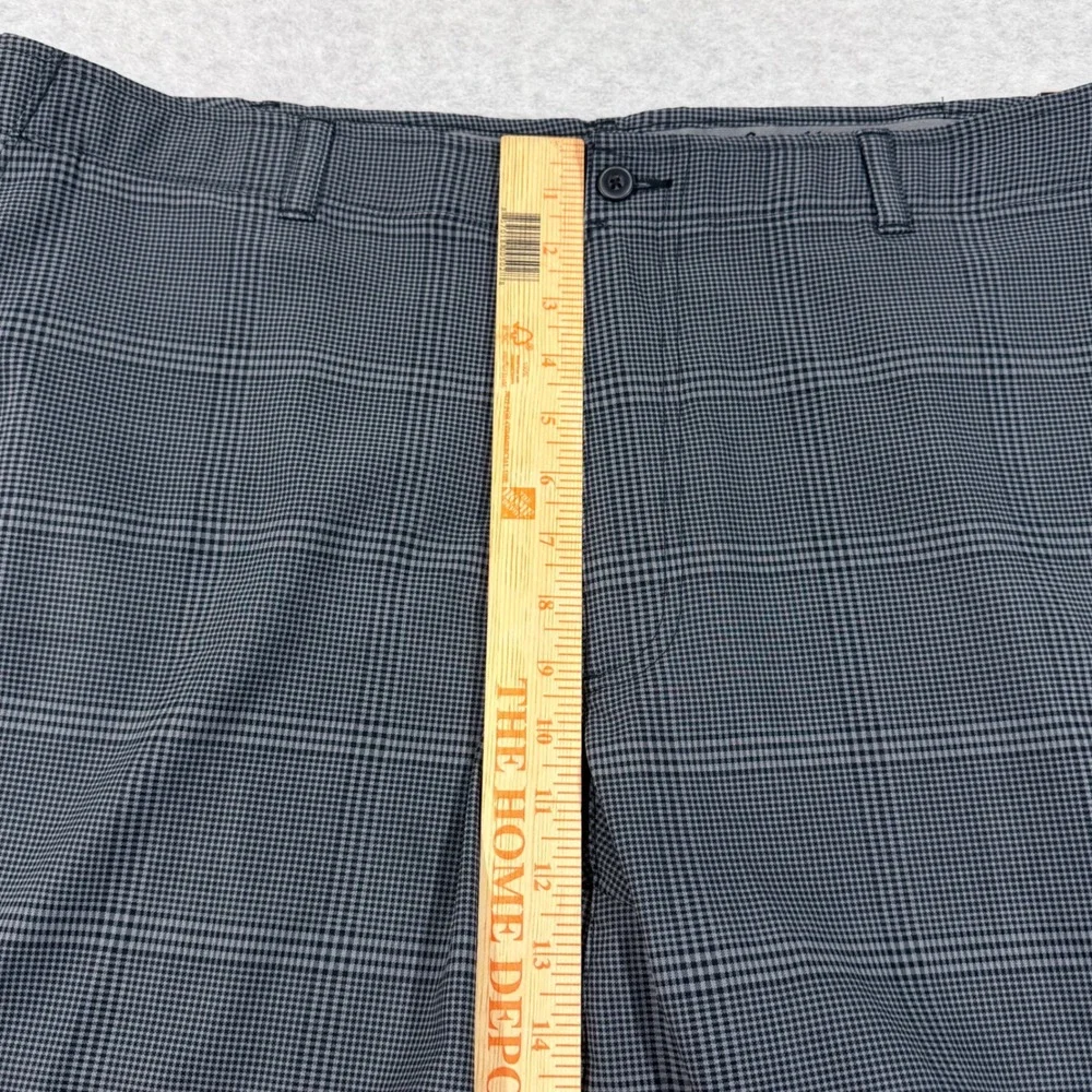Ben Hogan Golf Shorts Mens 42 Grey New Performance Micro Check UPF 50 Caviar